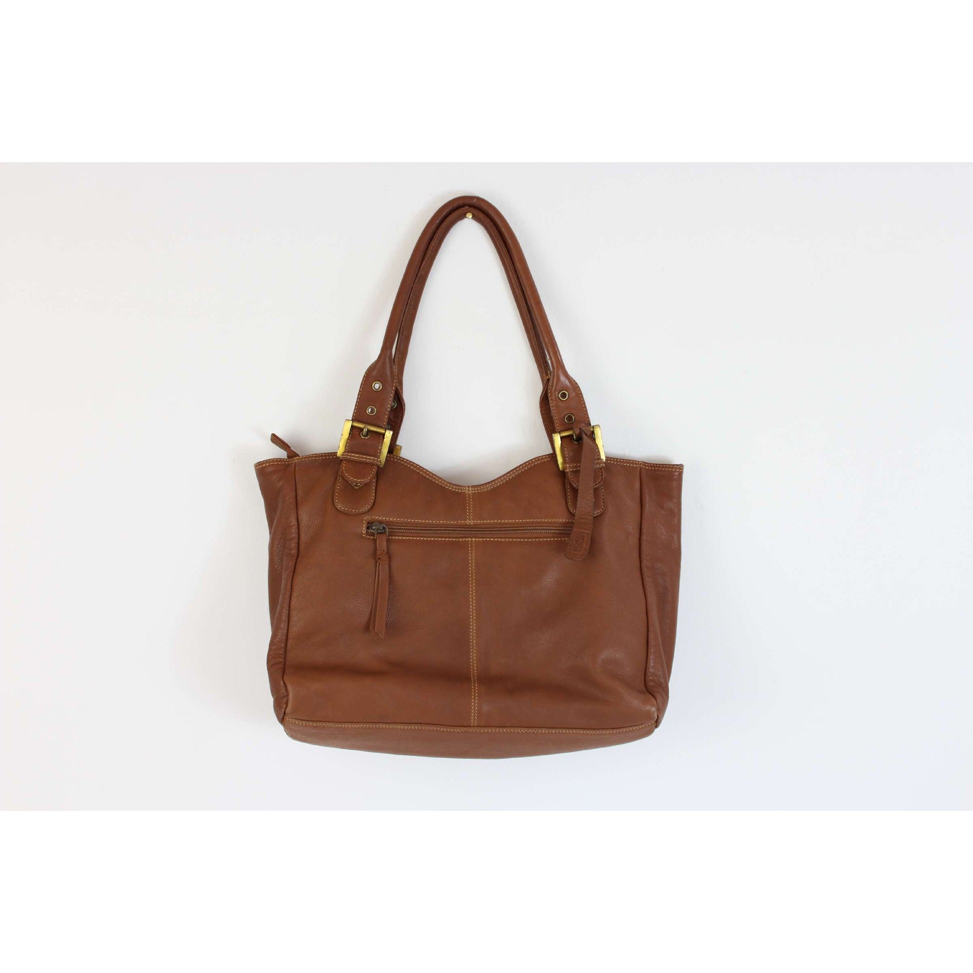 Vintage Brown Leather Shoulder Bag Clarks Dede – Couture