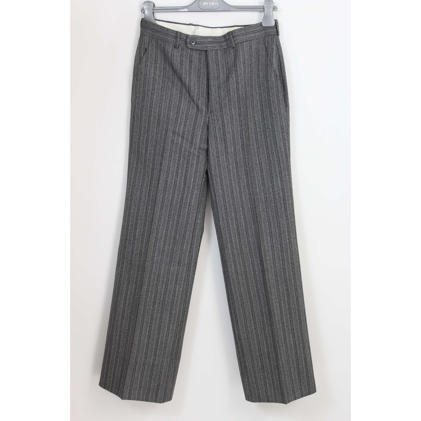 Pierre Cardin Vintage Wool Gray Smoking Pants Suit
