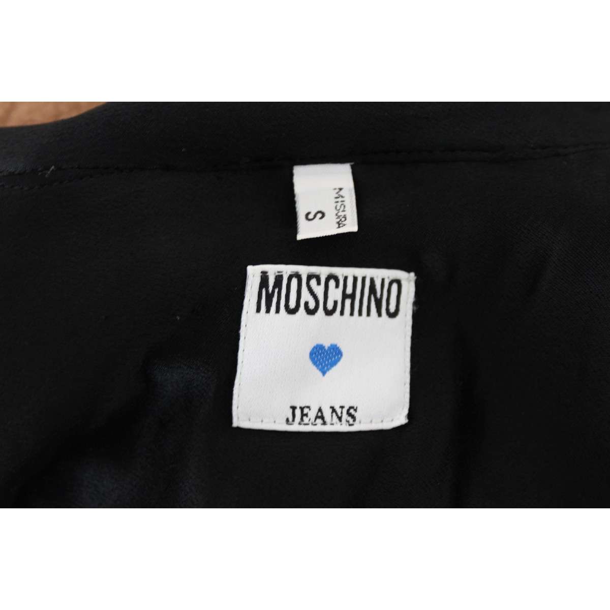 Moschino Camicia Lana Vintage Nera