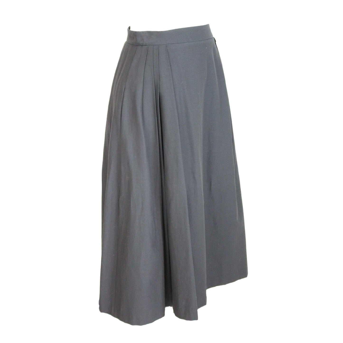 Mangano Black Cotton Long Skirt