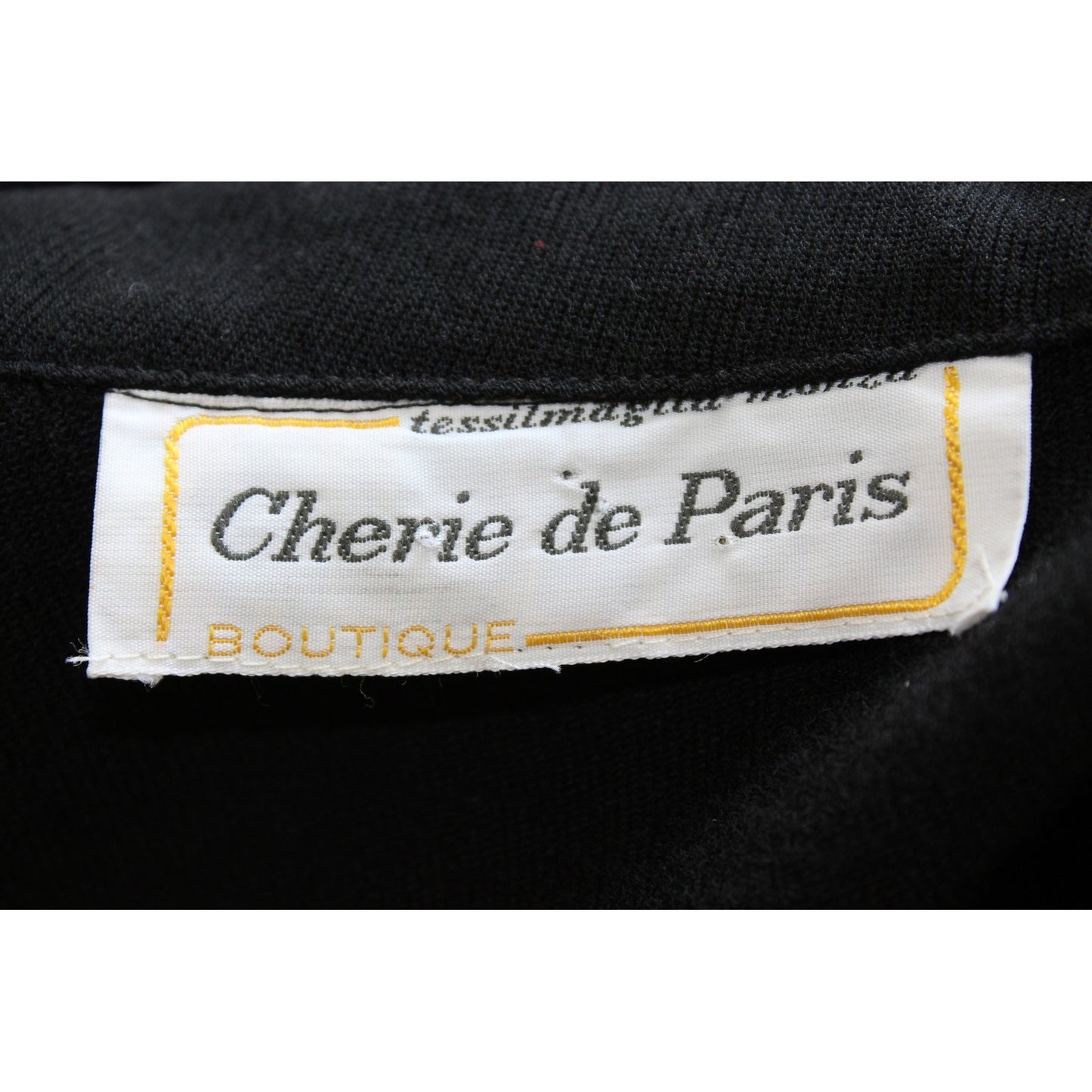 Cherie De Paris Black Vintage Cocktail Dress