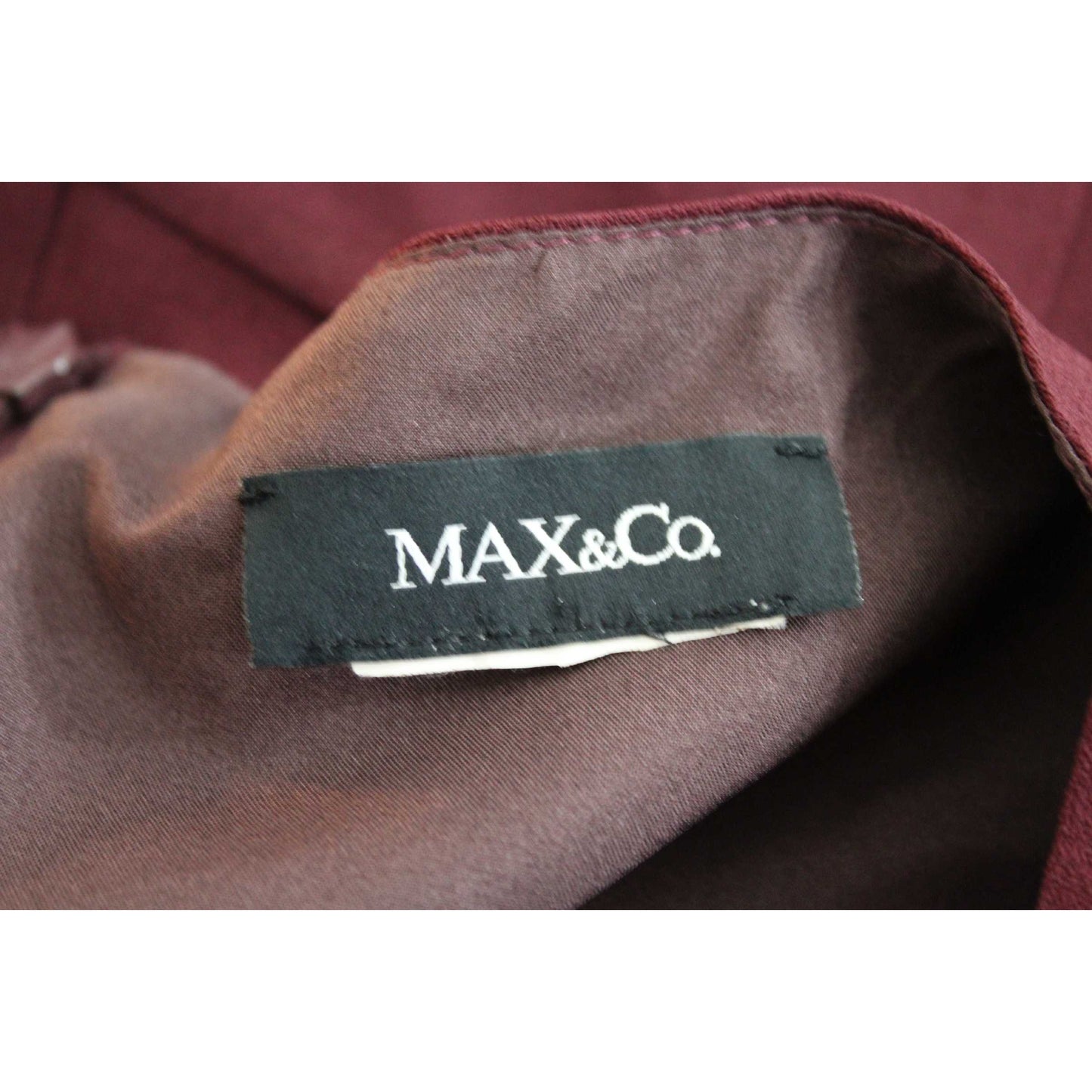 Max & Co Vintage Burgundy Sheath Dress