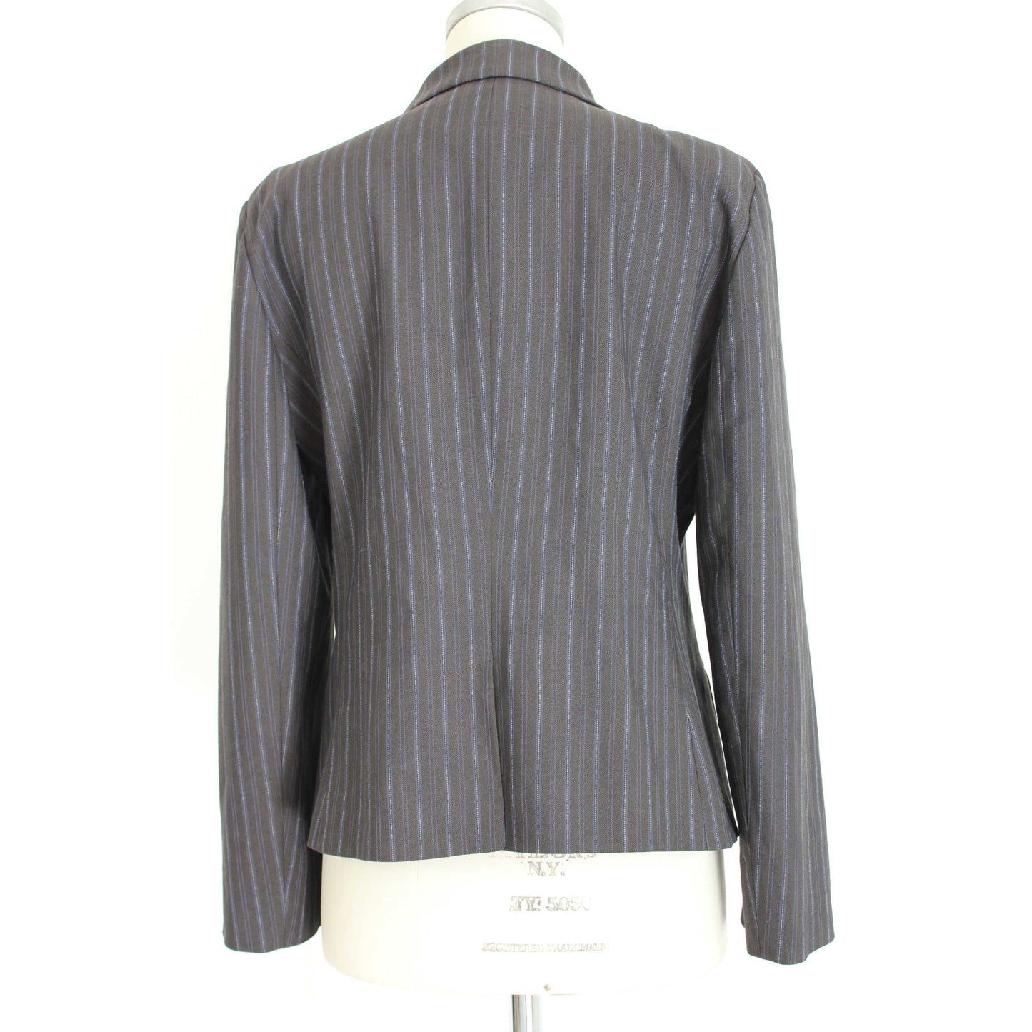 Moschino Vintage Wool Brown Pinstripe Jacket