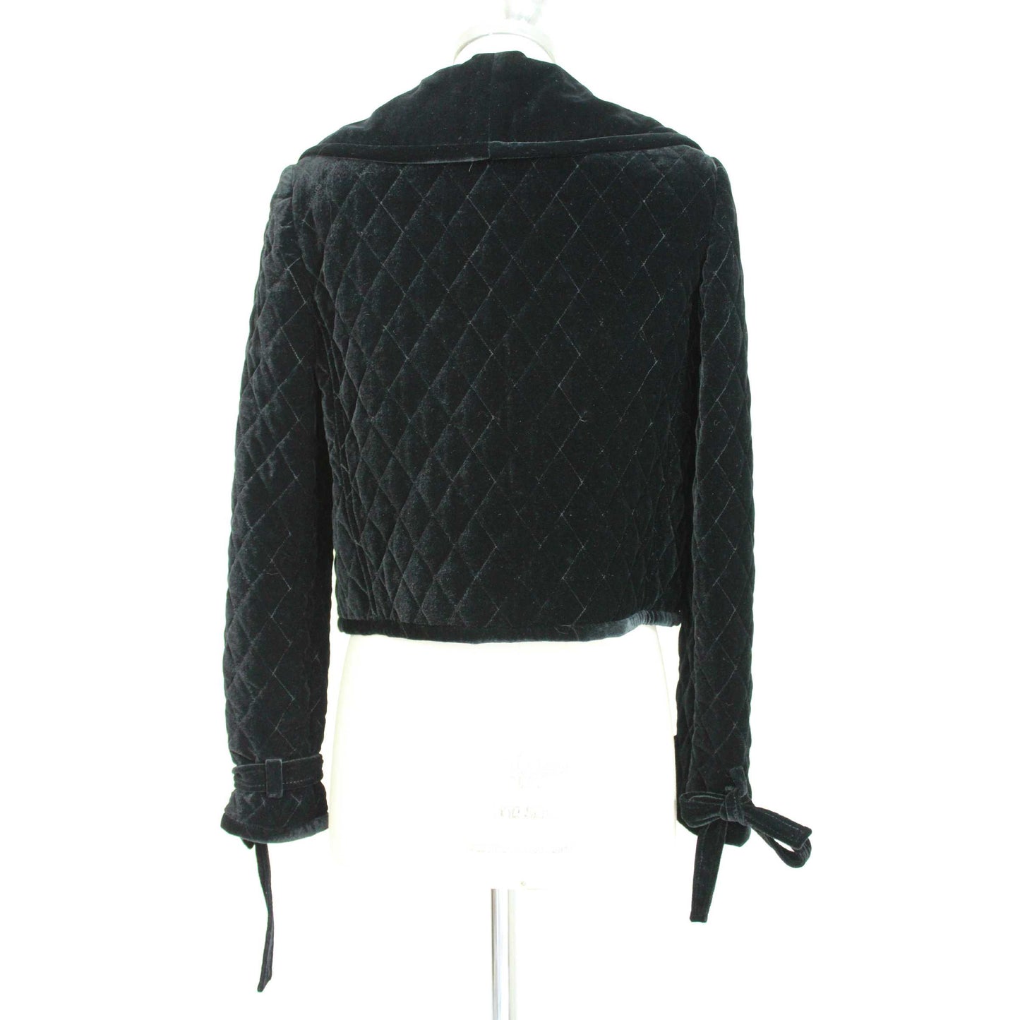 Blumarine Black Silk Quilted Jacket