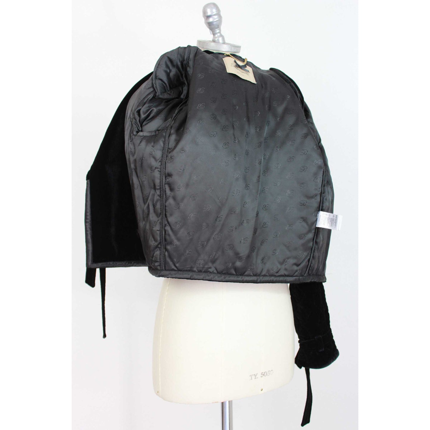 Blumarine Black Silk Quilted Jacket