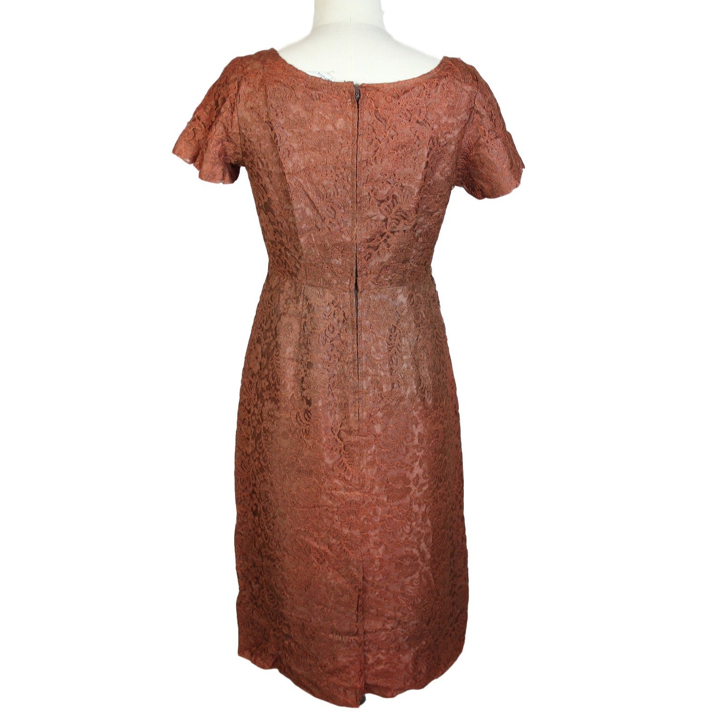 Alberto Fabiani Vintage Brown Lace Dress