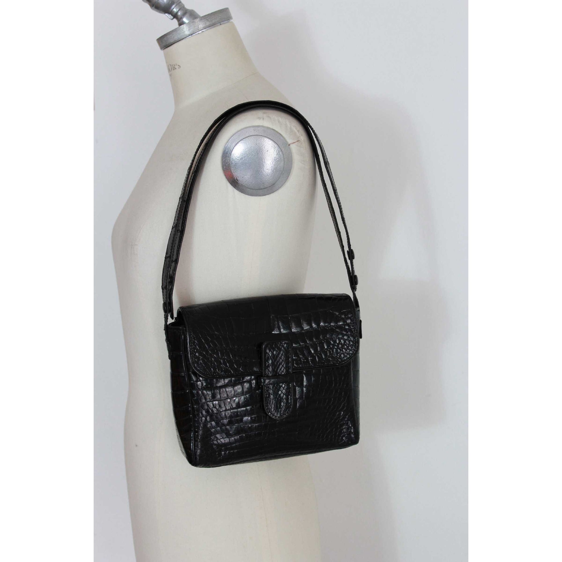 Vintage FENDI Black Patent Leather Clutch Bag