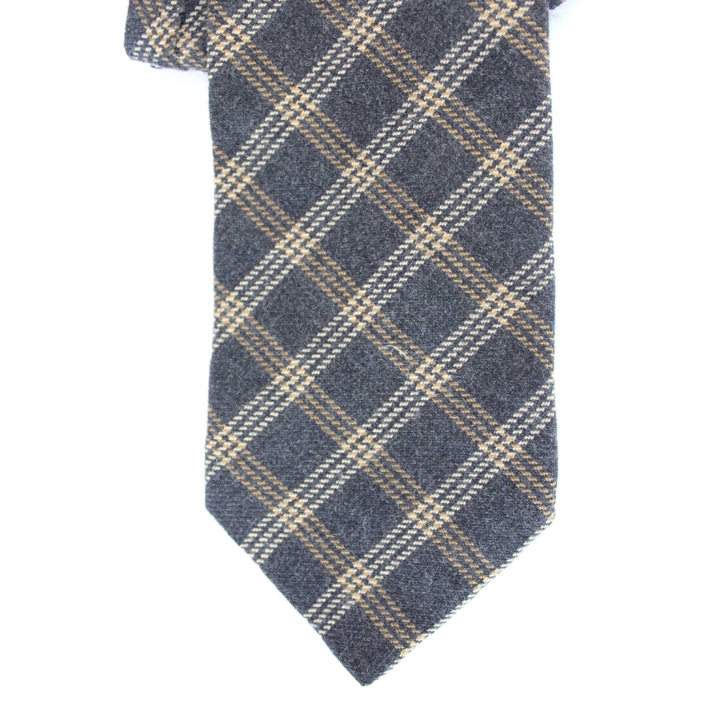 Les Copains Vintage Wool Beige Blue Tie