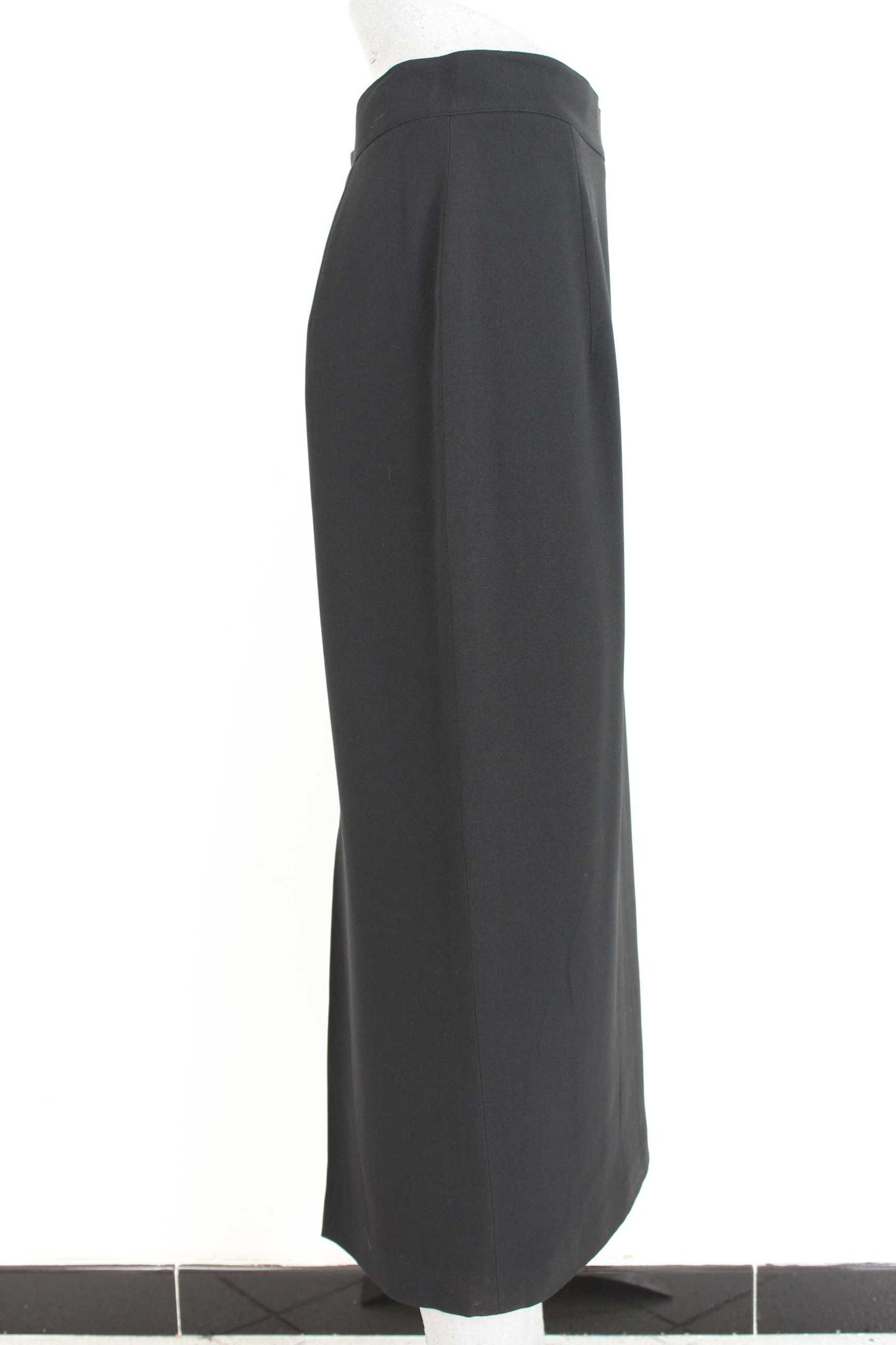 Gattinoni Vintage Black Long Skirt