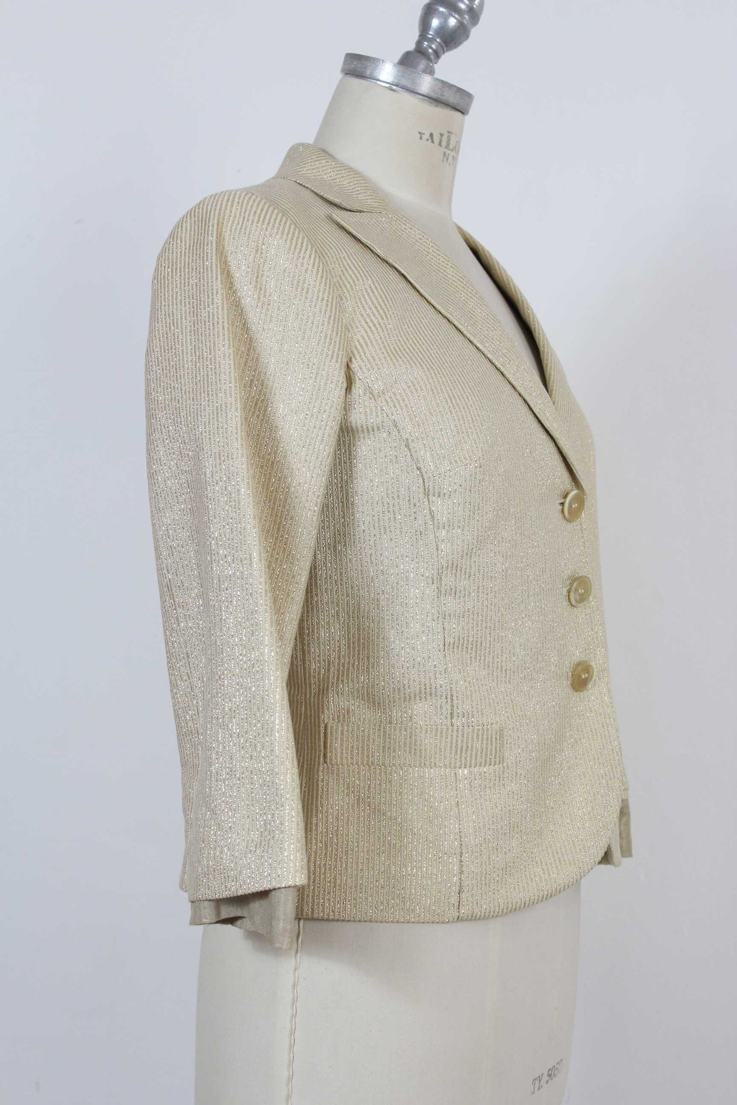 Etro Vintage Gold Pinstripe Jacket