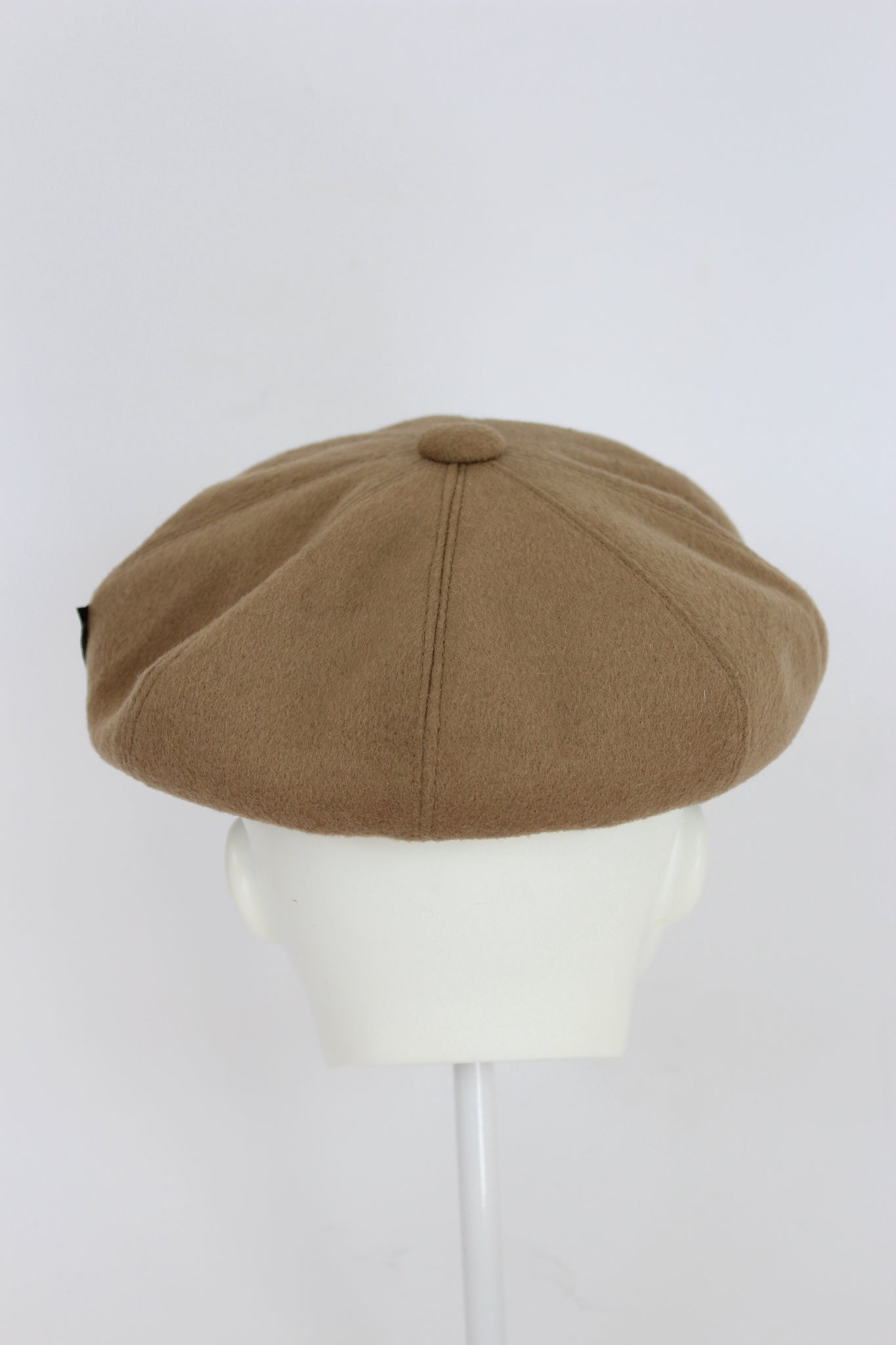Panizza Beige Wool Vintage Flat Cap