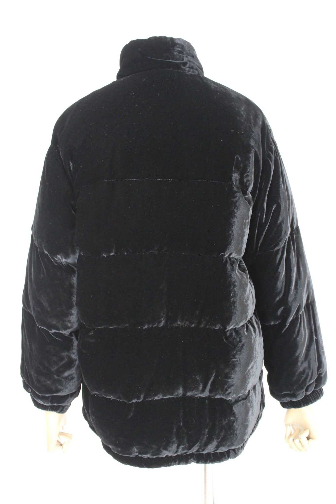 Etro Silk Black Beige Double Face Puffer Jacket 2000s