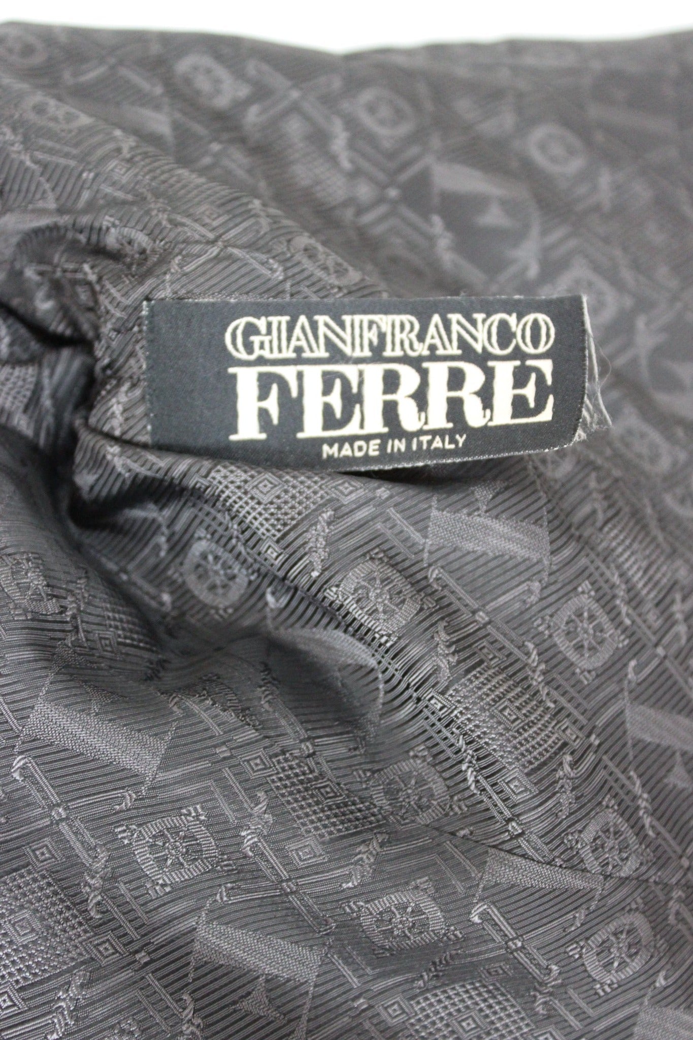Gianfranco Ferrè Gray Wool Vintage Coat