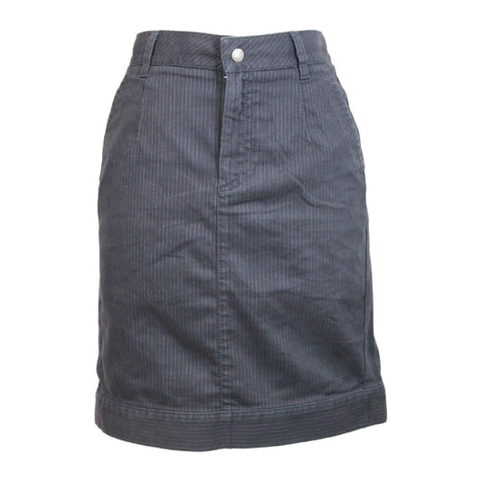Woolrich Pinstripe Cotton Vintage Blue Skirt