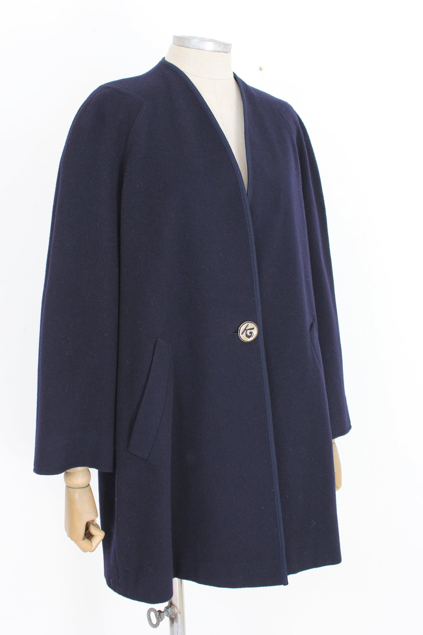 Kamanta Cappotto Vintage Cashmere Blu