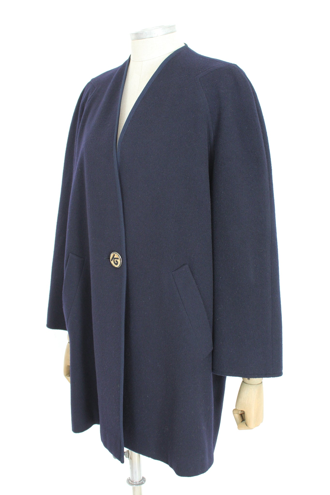 Kamanta Cappotto Vintage Cashmere Blu
