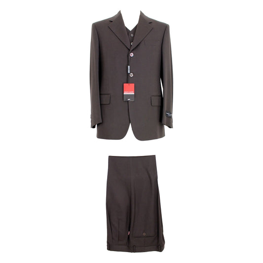 Pierre Cardin Brown Cashmere Vintage Ceremony Pants Suit