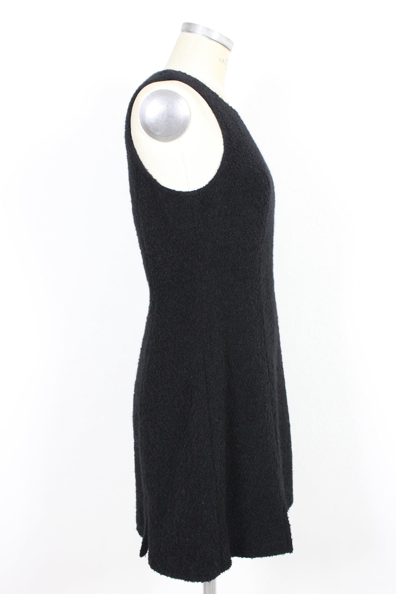 Versace Wool Vintage Little Black Dress 90s